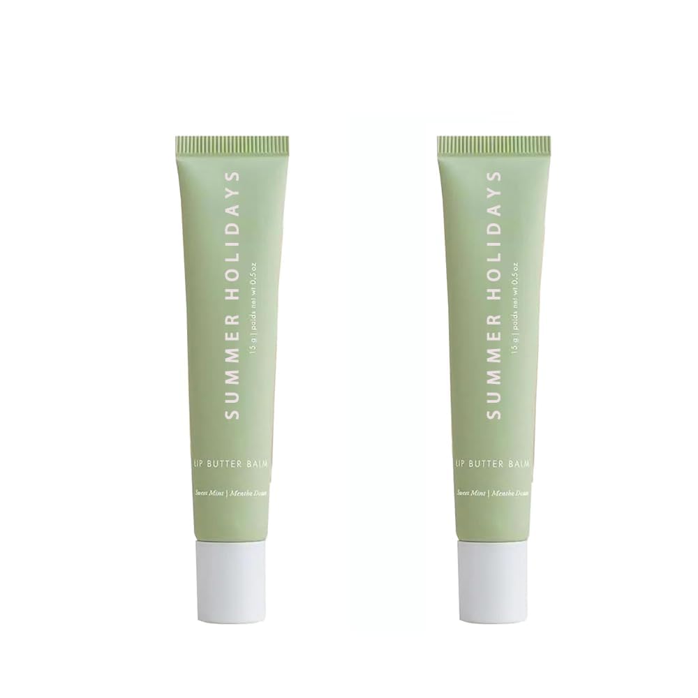 2 PACK Summer Lip Butter Balm Summer Days Summer Holidays Conditioning Lip And Lip Balm Tinted Soothing Lip Care (Pink Sugar, 0.5oz)