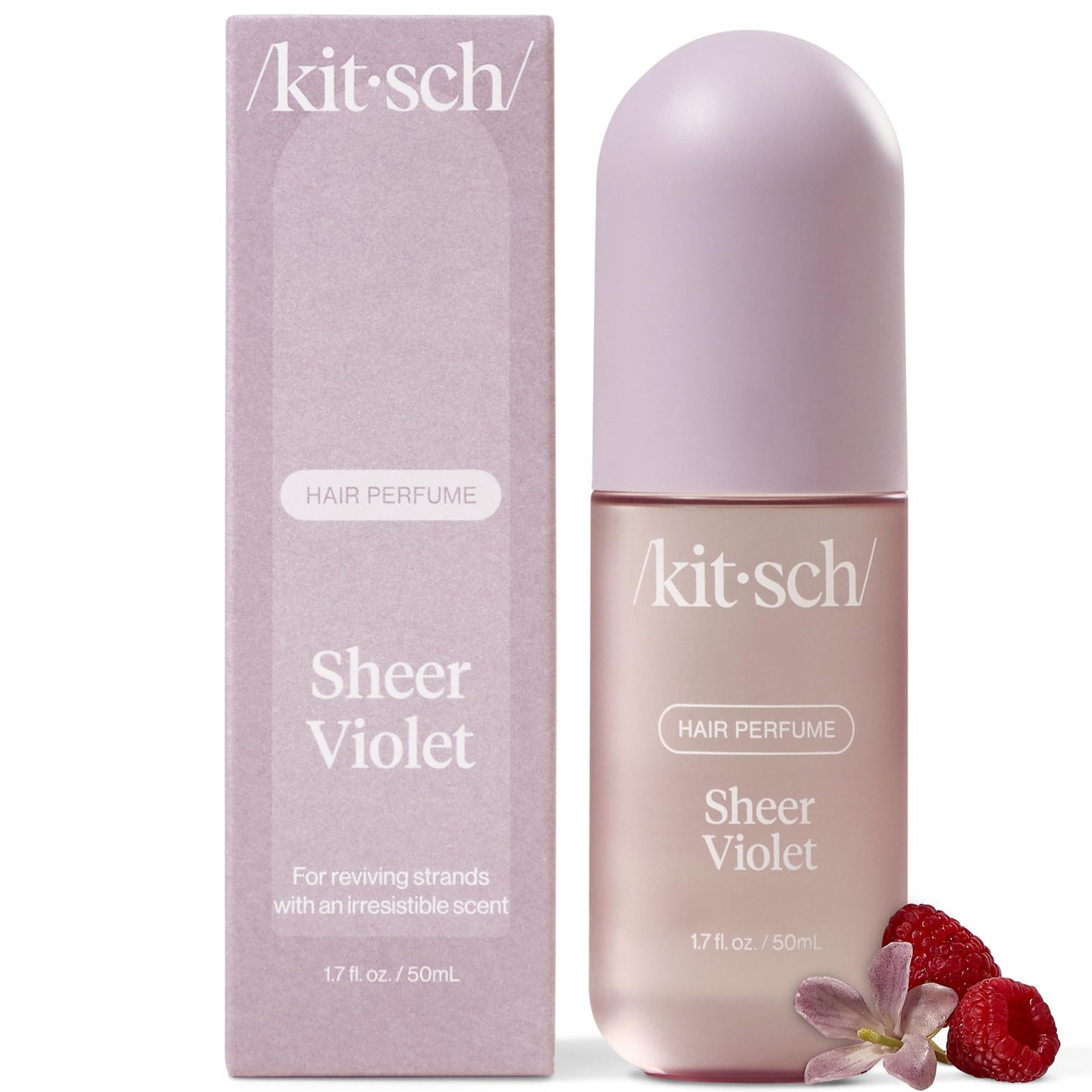 Kitsch Warm Sugar Hair Perfume For Women - Clean, Deodorizing, and Patented Odor-Eliminating Technology, Body Mist - Freshen Hair, Body & Pillows - Sweet Pink Grapefruit & Warm Vanilla Scent - 50ml