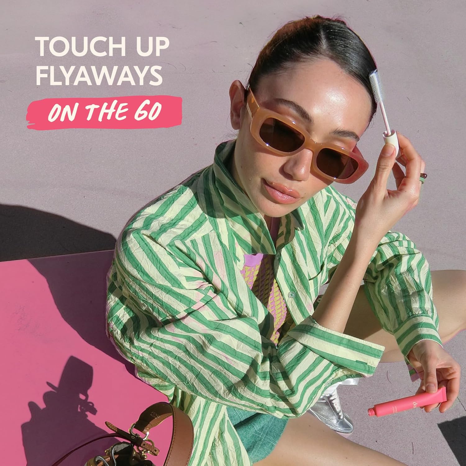 DAE Hair Cactus Fruit 3-In-1 Styling Cream & Taming Wand - Tame Flyaways, Smooth Frizz, Style Edges (0.6 oz.)